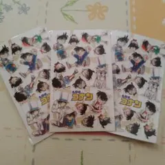 名探偵コナン キャラクターシール 3枚セット