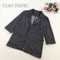 【チャオパニック】 メンズ コットン ジャケット 7分袖 サイズM