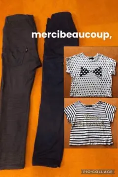 【セット】メルシーボークー　サルエルパンツM〜Ｌ2本＋Tシャツ２枚のサムネイル