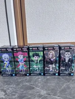 開封品⭐️HUNTER×HUNTER ワールドコレクションフィギュア 5体セット