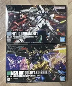 HGUC 1/144 ガンダムF91 HG 1/144 百式　完成品2体セット