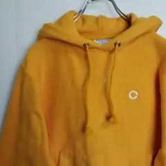 わ*し様 チャンピオン パーカー スウェット リバースウィーブ イエロー 裏起毛