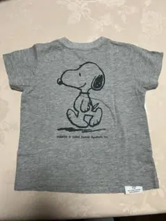 ファミリア スヌーピー 半袖Tシャツ グレー 80、90cm