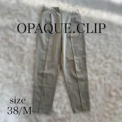 OPAQUE.CLIP センタープレスタックテーパードパンツ ベージュ 38/Mのサムネイル