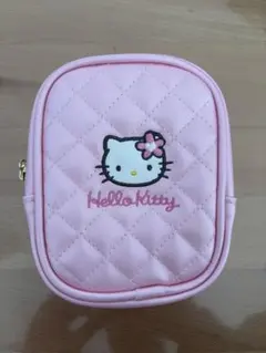 ハローキティ キルティングポーチ ピンク くじ