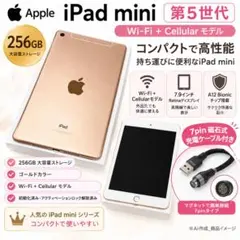 【美品】Apple iPad mini 第5世代 256GB セルラー 本体