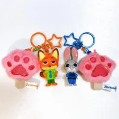 ズートピア　肉球アイスマスコットキーホルダー　ニック＆ジュディ　2種セット