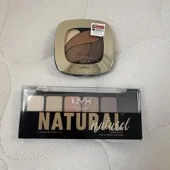 nyx ロレアルパリ　アイシャドウパレット　ブラウン　セットのサムネイル