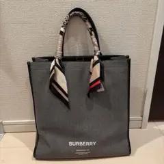 BURBERRY トートバッグ キャンバス レザーのサムネイル