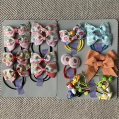 リボンヘアゴム ヘアアクセサリー ハンドメイドなど