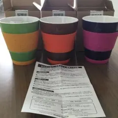 mister donut シリコンカバー付きカラフルマグカップ4個セット