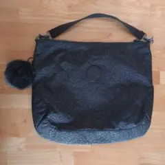 キプリング✨ ショルダーバッグ ナイロン ブラックレオパード柄 斜めがけ