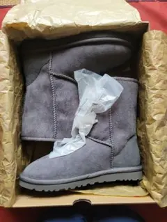 UGG W CLASSIC SHORT W GREY 6サイズ 23cmグレー