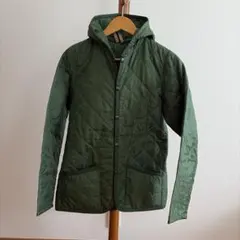 LAVENHAM ラベンハム キルティングジャケット フード付き 36 オリーブ