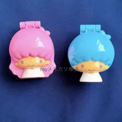 サンリオ　キキララ リトルツインスターズ フィギュア　平成レトロ　キャップ