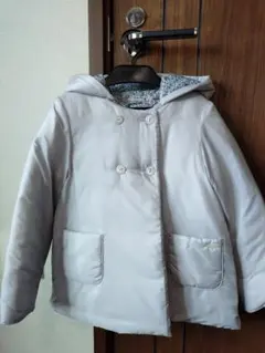 タルティーヌエショコラ　ライトグレー　中綿コート　アウター　120cm　極美品