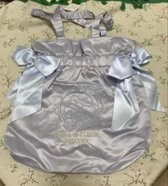 ちいかわ　ハチワレ　メゾンドフルール　刺繍ダブルリボントートバッグ