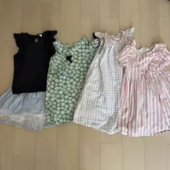 ノースリーブ　ワンピース 130 女の子　夏　スカート　BREEZE Ｈ&Ｍ