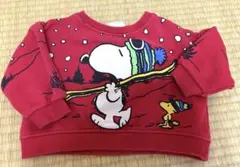 PEANUTS スヌーピー トレーナー 80cm 赤