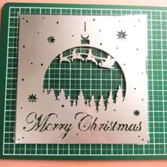 カッティングダイ クリスマス フレーム トナカイ サンタ