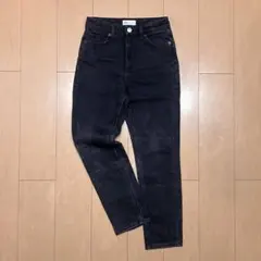 ZARA(ザラ)ブラックデニム ハイウエスト スキニーデニム