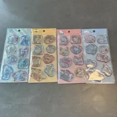 ウォーターシール　サンリオ４点セット ハンギョドン　ポチャッコ　キティ　シナモン