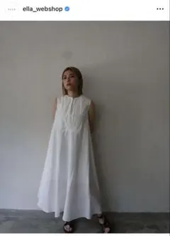 Pheeta フィータコットンボイルノースリーブロングドレス “Billi