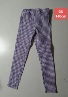 GUチェックパンツ140cm