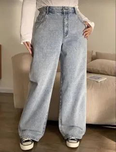 Dazy Petite Plus 薄色ウォッシュ デニム　オールシーズン