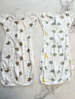 マホウノオクルミ　スワドル　バンブーメッシュL 、綿L計2枚セット