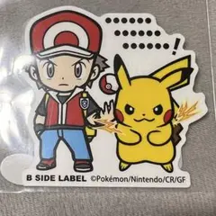 ポケモンステッカー B-SIDE LABEL レッド＆ピカチュウ