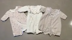 【美品】バースデイ カバーオール 50-70 3枚セット