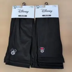 Disney アームカバー ミッキー ミニー 55cm UVカット　接触冷感　黒