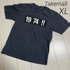 Takemall ta’m メンズ　ロゴTシャツ　XL ネイビー