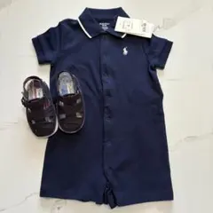 ラルフローレンポロシャツロンパースとサンダルセット