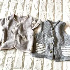 ⭐️ベスト❤️かいまき⭐️80サイズ❤️まとめ売り⭐️女の子❤️男の子⭐️ふくろう❤️ボーダー⁉️