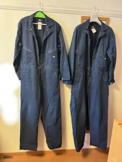 Dickies ネイビーオーバーオール 2着セット L