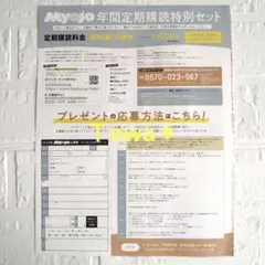 【匿名配送】Myojo 4月号 プレゼント＆アンケート用紙 ハガキ