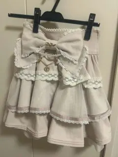 LIZLISA リズリサ　ビッグリボンティアードスカート ピンク