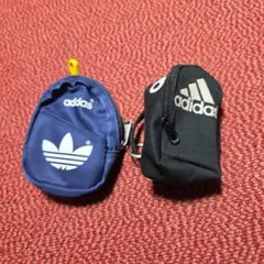 adidas バックパック型ミニポーチ2点セット ネイビー ブラック