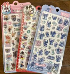 【海外正規品】 ディズニー　ズートピア &ミッキー&スティッチ　3枚セット