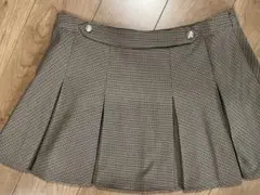 【週末SALE】H&M プリーツスカート チェック柄　X L〜2XL相当