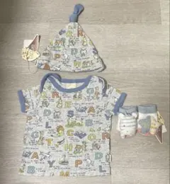 ジェラートピケ　ベビー靴下、帽子、Tシャツ3点セット