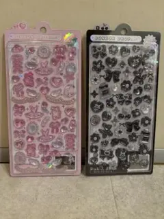 BONBON DROP シール 2枚セット　ブラック　ピンク　正規品
