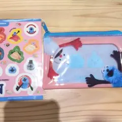 スシロー パペットスンスン クリアポーチ＆シール