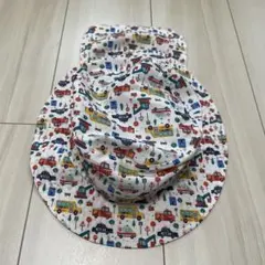 キッズ 日よけ付き ハット 54cm 乗り物柄のサムネイル