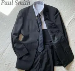 ポールスミス ロンドン ブラック シンプル シャドーストライプ L スーツ
