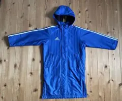 キッズ adidas 青 ベンチコート(Jサイズ 130)