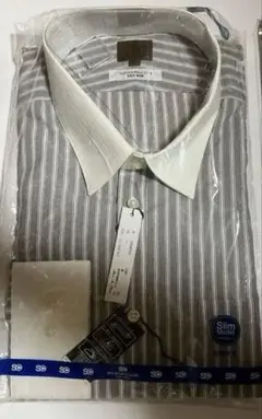 No様専用　タグ付き新品　m.f.editorial ストライプ ワイシャツ