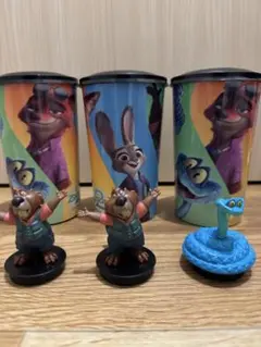 ズートピア2 トッパーフィギュア付きドリンクカップ 3つセット